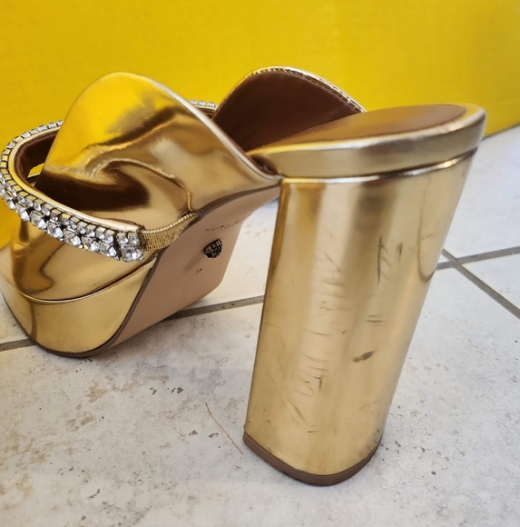 Kurt Geiger Gold Women's Shoes - Picture 8 of 9